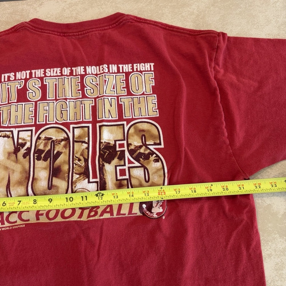 Vintage FSU Seminoles ACC Football Long Sleeve Shirt Beware of ACC XL - Picture 3 of 7